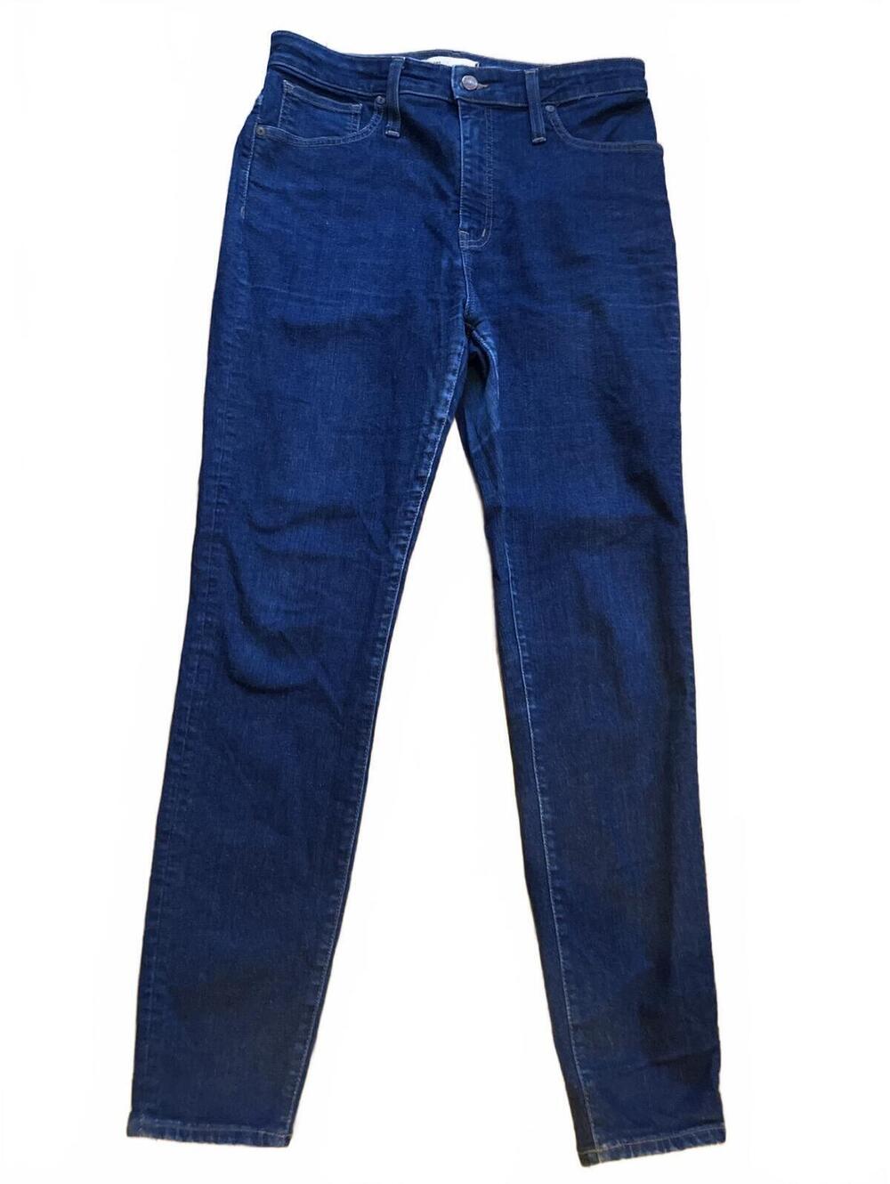 Madewell Curvy High Rise Skinny Jeans Size 30 Dark Wash Denim